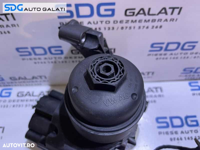 Corp Carcasa Filtru Ulei Senzori si Radiator Ulei Termoflot Skoda Superb 3 1.6 TDI DCXA DCZA 2015 - Prezent Cod 03N115389 03N117021 - 4