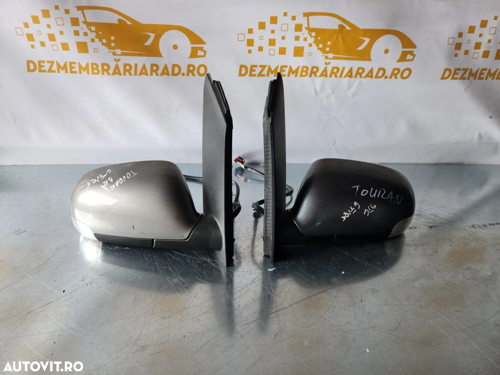 Oglinzi Oglinda Stanga Dreapta Vw Touran Electrice Volan Stanga Cu 5 Fire La Mufa - 1