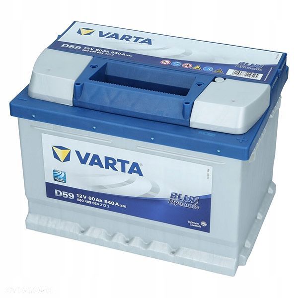 AKUMULATOR VARTA BLUE DYNAMIC 60AH 540A D59 P - 5