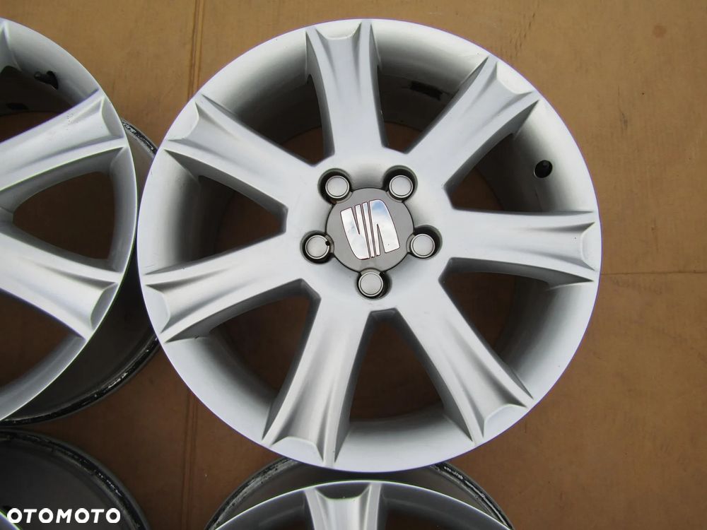 4x Felgi Aluminiowe 17 Seat Leon Altea VW Caddy Golf V VI T4 Jetta Skoda Octavia II 7 j 5x112 ET54 piasta 57,1 nr oryginału 1P0601025J - 7