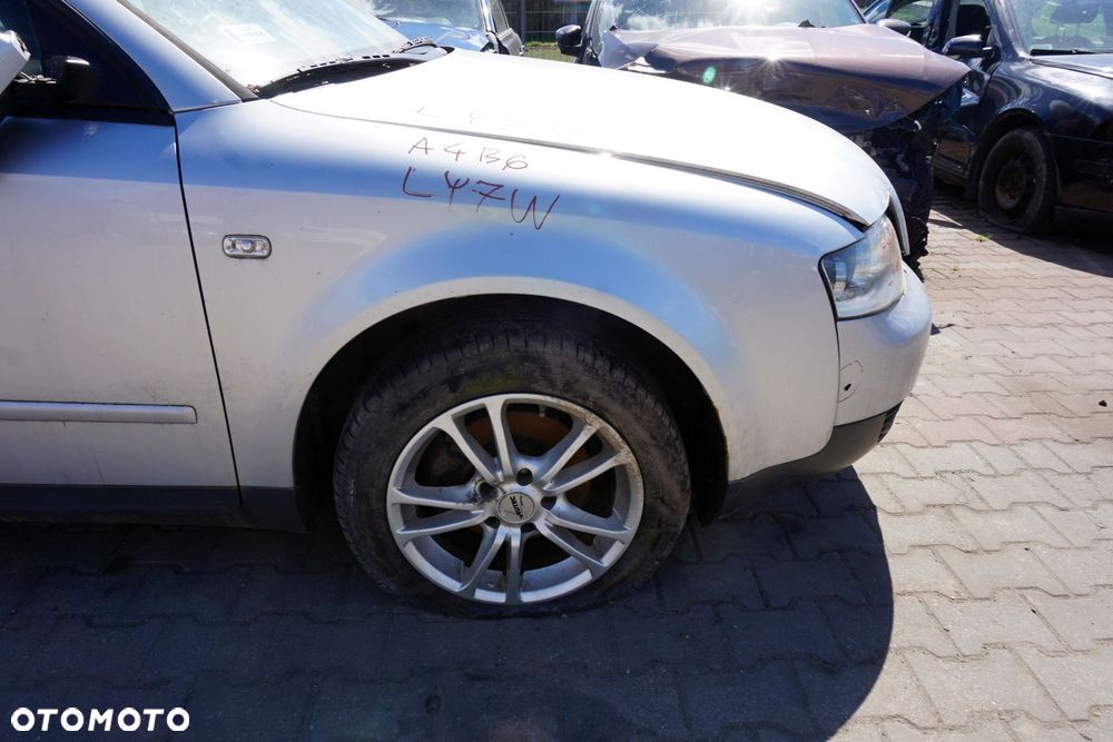 MASKA ZDERZAK BŁOTNIKI LAMPY A4 B6 LY7W  AUDI 2000-2006 SREBRNY PRZÓD KOMPLETNY - 20
