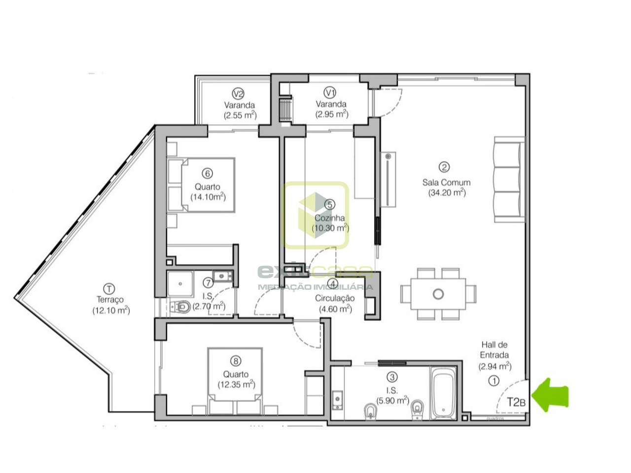 Apartamento T2 - Grande imagem: 2/10