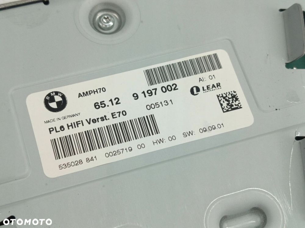 WZMACNIACZ AUDIO NAGŁOŚNIENIA HIFI BMW X5 E70 X6 E71 9197002 - 2