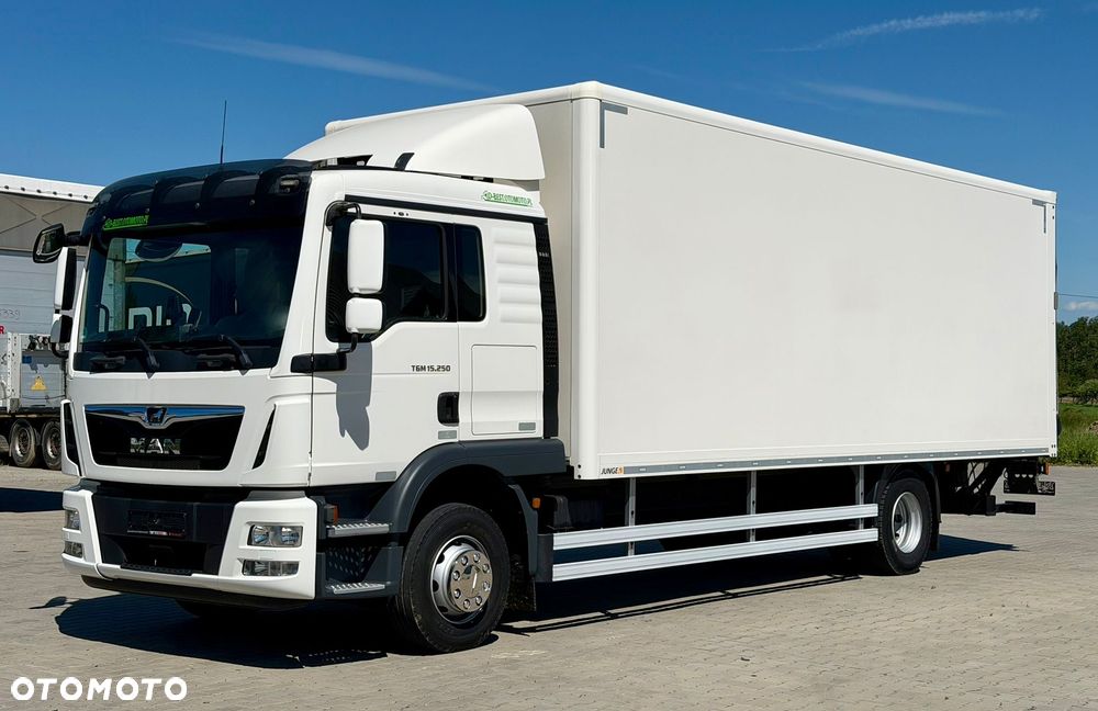 MAN TGM 15.250 / KONTENER / WINDA / 18 EUROPALET / SYPIALKA / AUTOMAT / EURO 6 / 2019 ROK / 7 505 KG ŁADOWNOŚCI / SPROWADZONY - 1