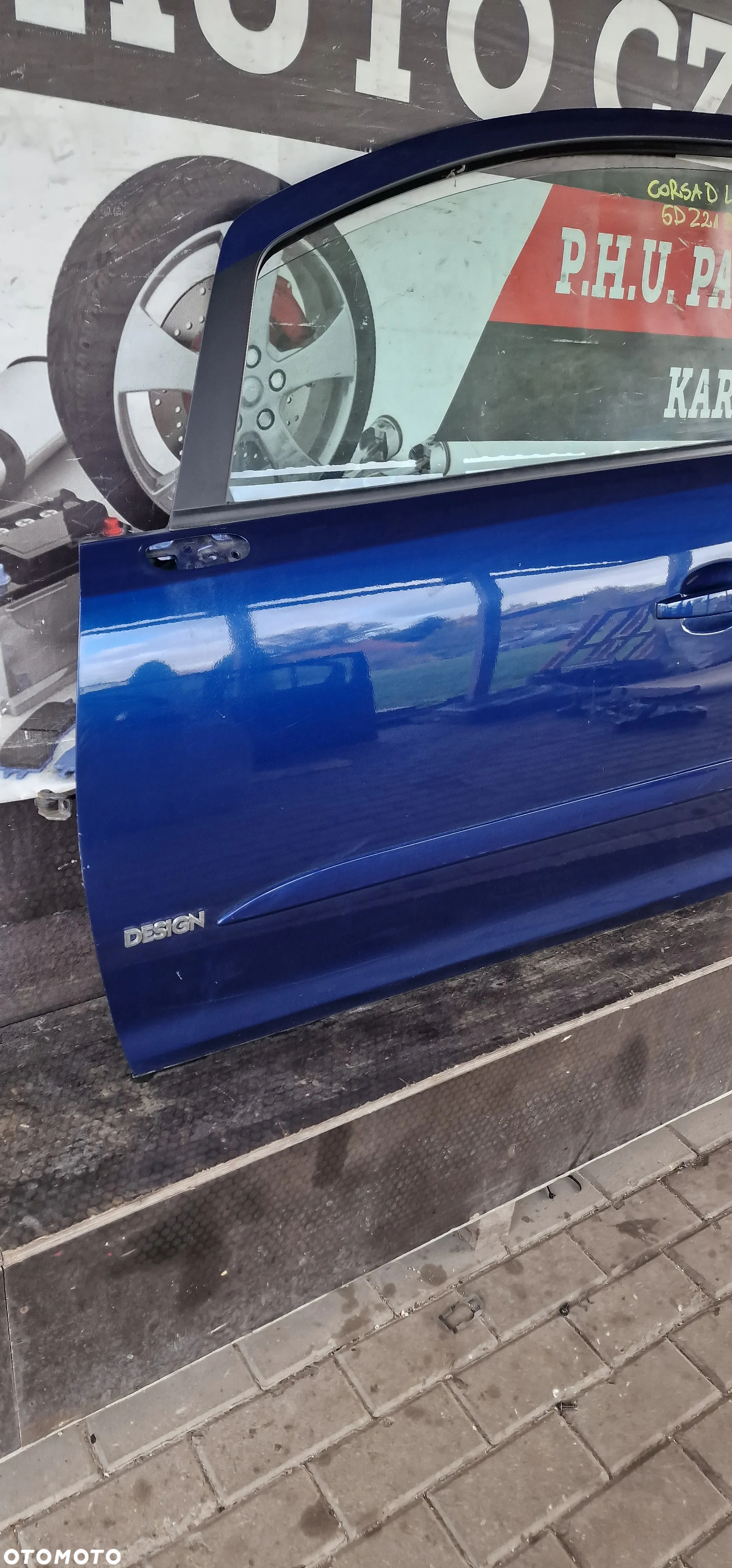 Drzwi LEWY PRZÓD OPEL Corsa D 5D Z21B - 4