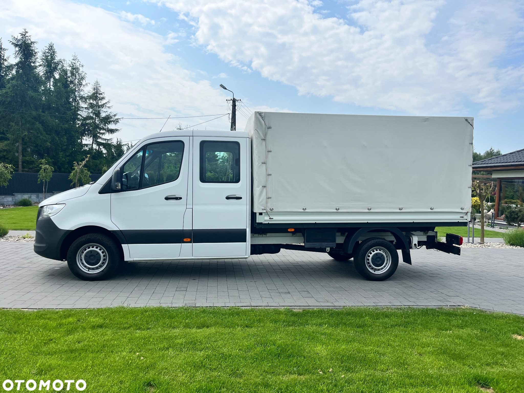 Mercedes-Benz Sprinter 316 2.2 CDI / DOKA / MAX / tylko 66 tyś km / klima / hak 3,5 t / brygadòwka / 6 miejsc / paka 3,4x2,03 m - 3