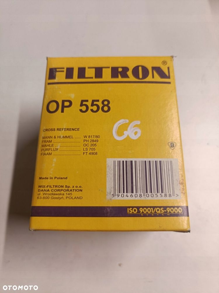 FILTR OLEJU Ford Hyundai Isuzu Landini Mazda _ OP558 - 1