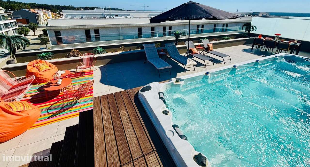 Penthouse T3 de Luxo em Canidelo | Vista Mar & Rooftop Privado - Grande imagem: 2/38