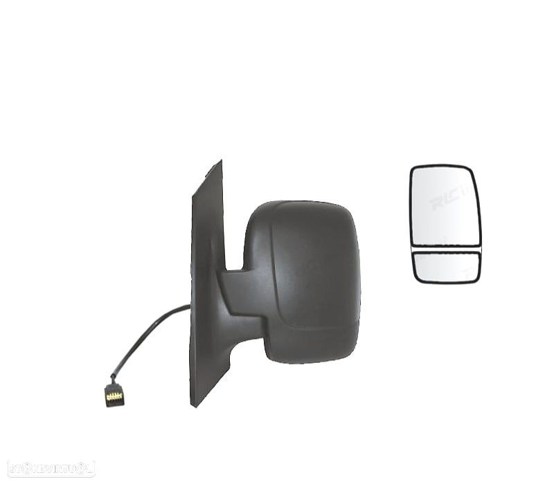 ESPELHO COMPLETO ESQUERDO PEUGEOT EXPERT 07-16 COM AQUECIMENTO DUPLO - 1