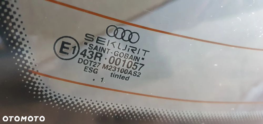 Szyba karoseryjna tył tylna Audi A4 B6 Sedan AS2 01r - 6