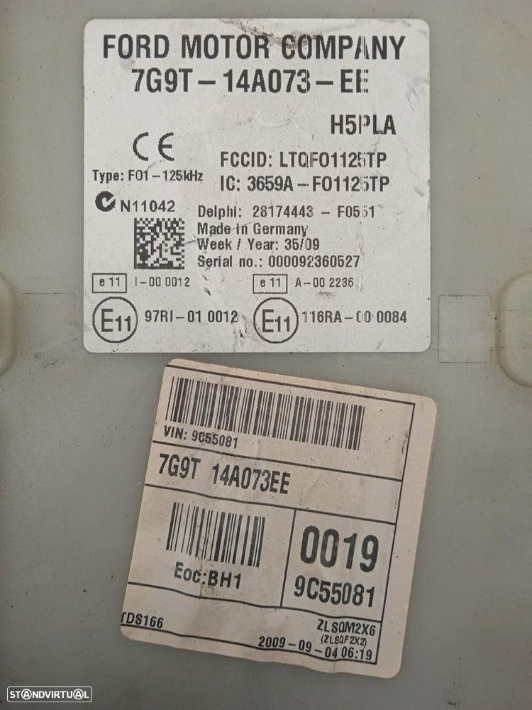 CAIXA RELÉS / FUSÍVEIS FORD MONDEO IV TURNIER 2009 - 2