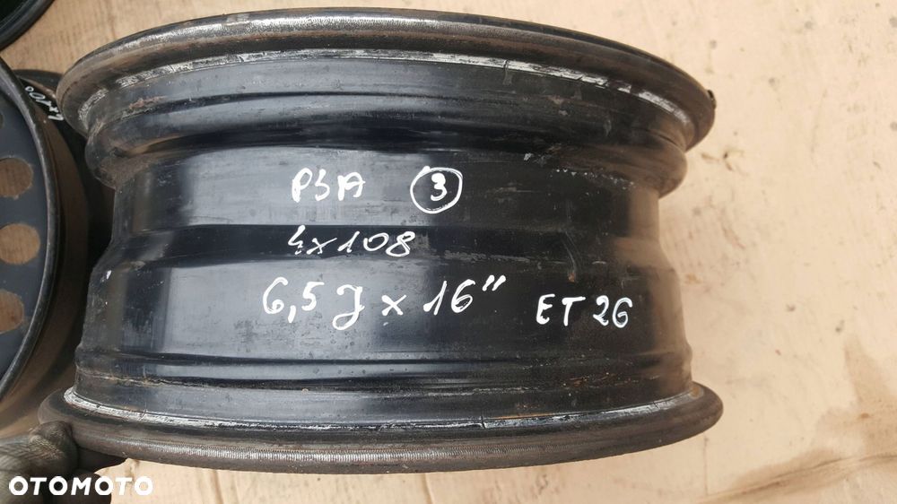 felgi felga stalowe komplet psa peugeot citroen 6,5jx16'' 4x108 et26 - 6