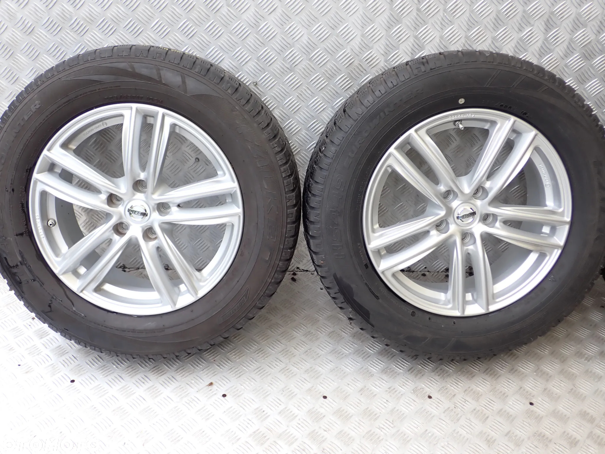 KOŁA FELGI ALUMINIOWE NISSAN 7JX17  ET 45  5X114,3  KBA 49465  Z OPONAMI ZIMA 225/65/17 2200 ZŁ - 3