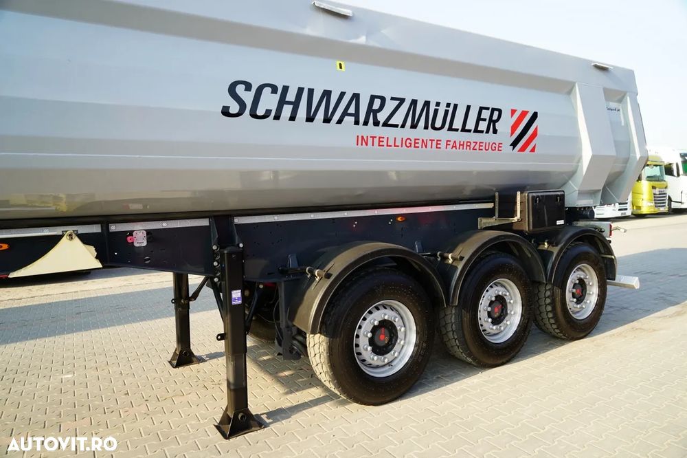 Schwarzmuller BASCĂ SCHWARZMULLER / 25 m³ / REMORCĂ DIN OȚEL / STANDARD / AXĂ RIDICATĂ / SAF - 10