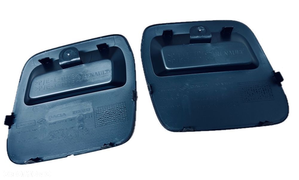 Zaślepki zderzaka przód czarne Dacia Duster komplet 511804555R - 2