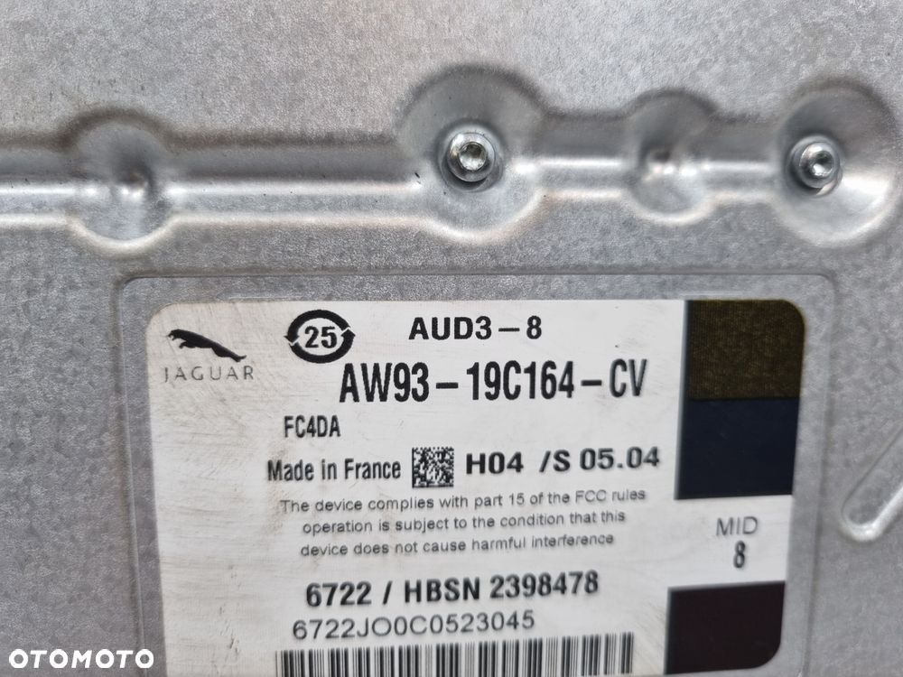 JAGUAR XE XF F-PACE WZMACNIACZ AUDIO MID 8 AW93-19C164-CV - 5