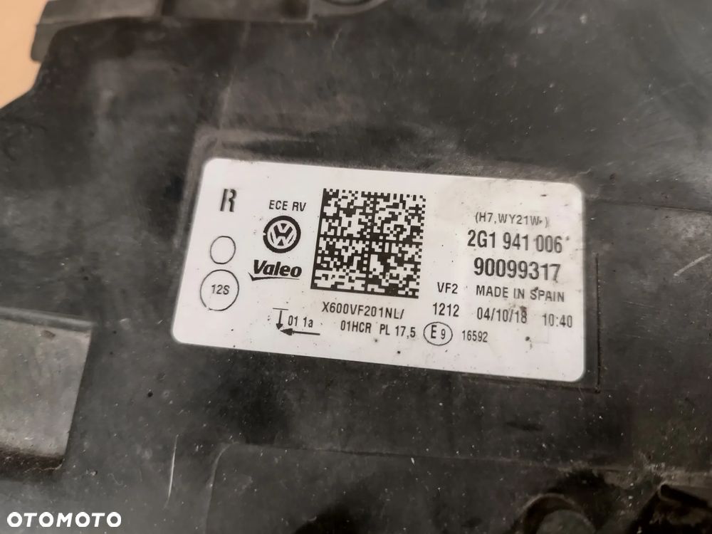 LAMPA PRZÓD PRZEDNIA PRAWA 2G1941006 VOLKSWAGVEN POLO 2G EUROPA - 10