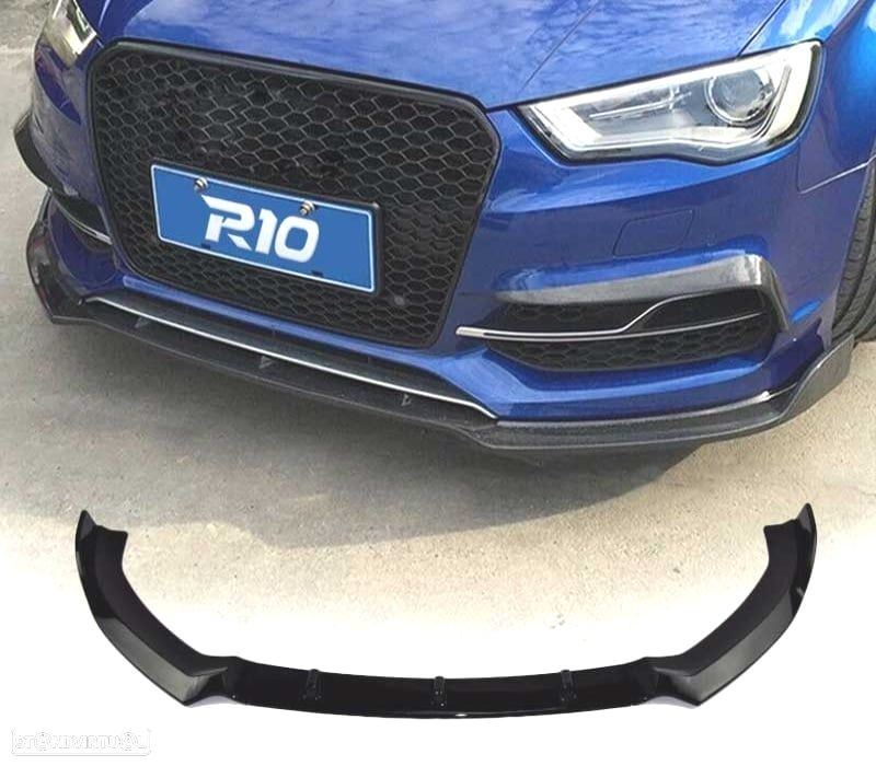 SPOILER LIP FRONTAL AUDI A3 8V LOOK S LINE ABS 12-20 - 1