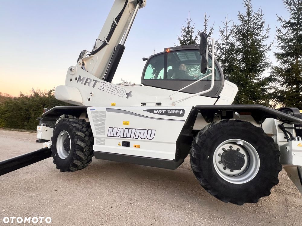 Manitou Ładowarka teleskopowa Manitou Mrt 2150 + Privilage Roto obrotowa 360 Pilot sterowanie radiowe Kosz Widły 2016/17 1840 2550 2540 silnik Mercedes 2150+ Merlo - 21
