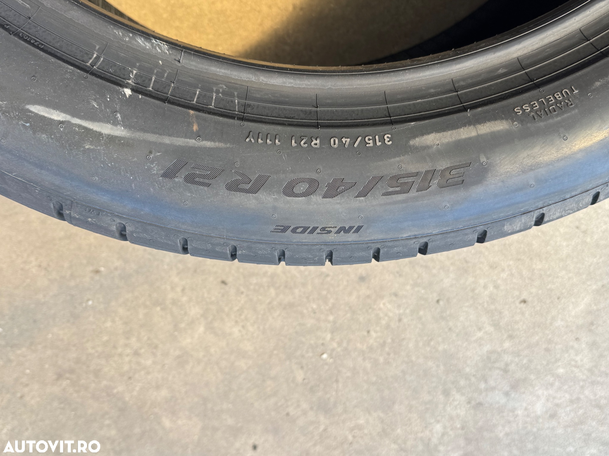 Vând set anvelope 275/45/21-315/40/21 Pirelli PZ5 MO noi - 10