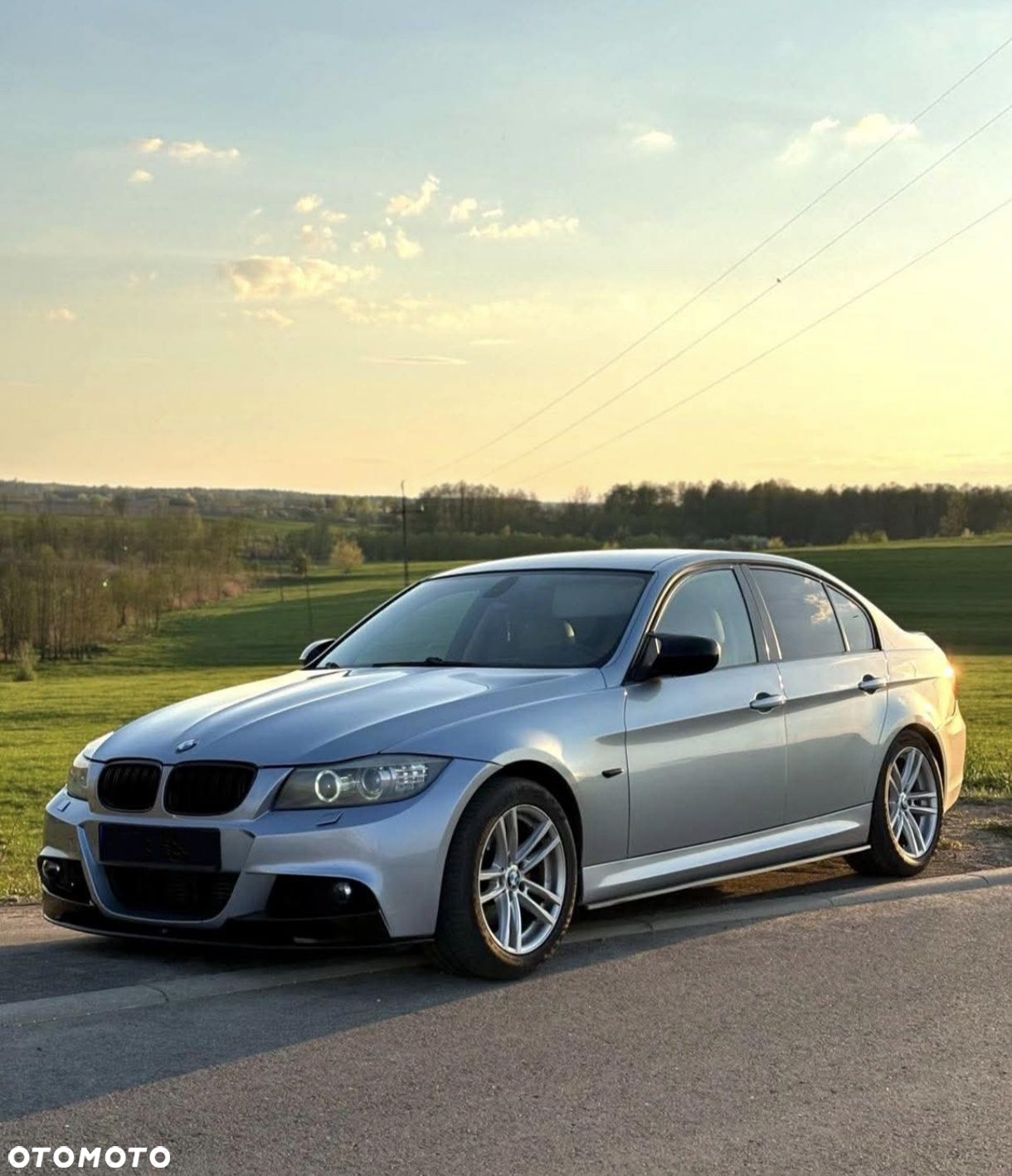 BMW E90 E91 LCI Przednia Dokładka Zderzaka Splitter Polift Czarny - 4