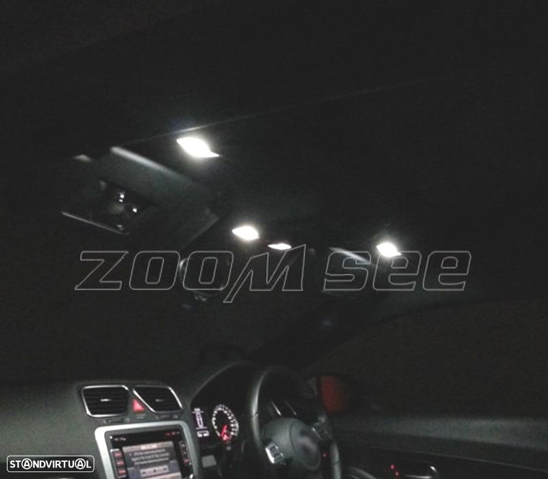 KIT COMPLETO 15 LAMPADAS LED INTERIOR PARA SKODA SUPERB MK 1 SALOON MKI SEDAN 3U4 02-08 - 3