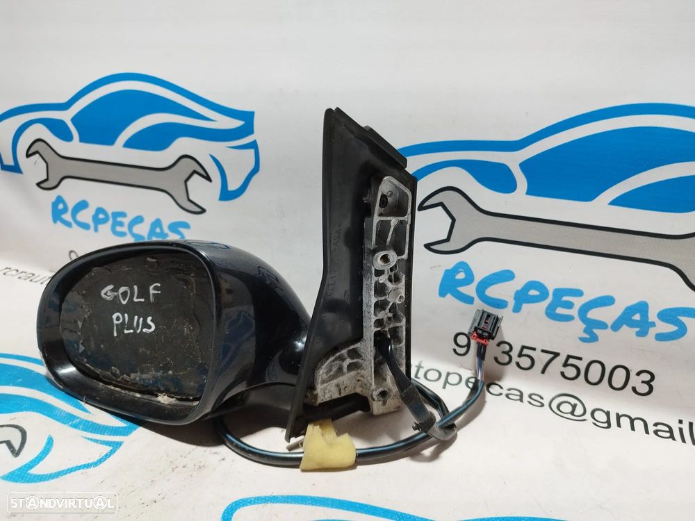 RETROVISOR ESQUERDO VW VOLKSWAGEN GOLF PLUS 5M 5M1857507A 5M1857507 ELETRICO AQUECIDO RETROVISORES - 4