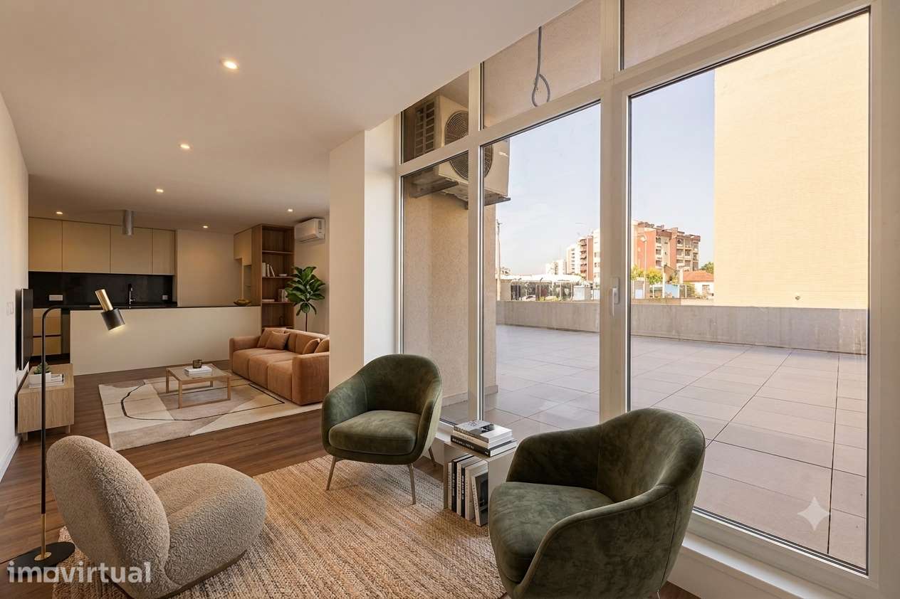 Apartamento T1+1 com Terraço de 70m² em Maximinos – Braga - Grande imagem: 3/20