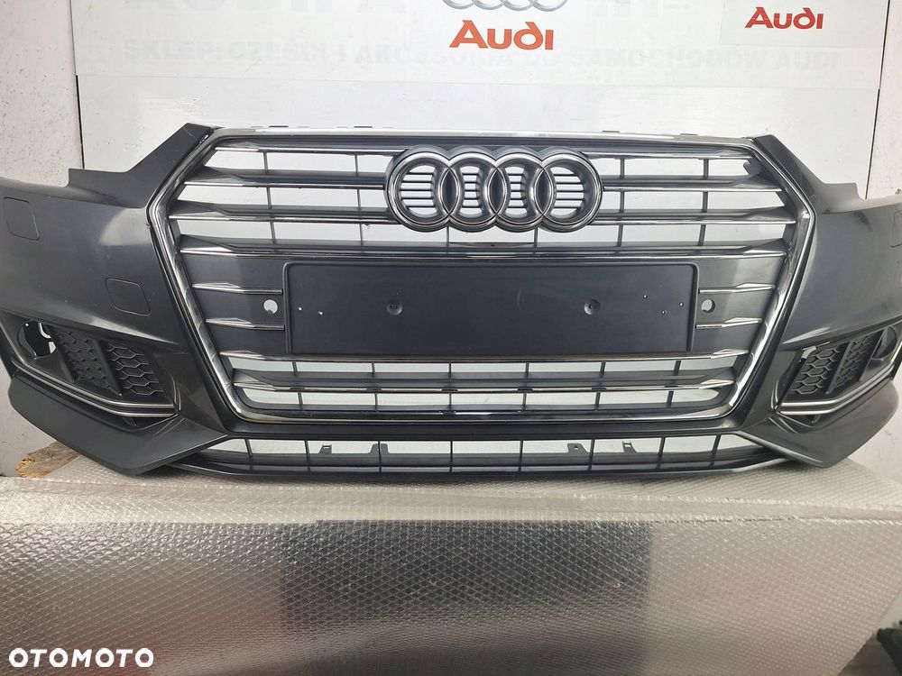 ZDERZAK AUDI S4 A4 S-LINE B9 8W 2017-2019 GRILL ATRAPA PRZED LIFTEM 6XPDC - 2