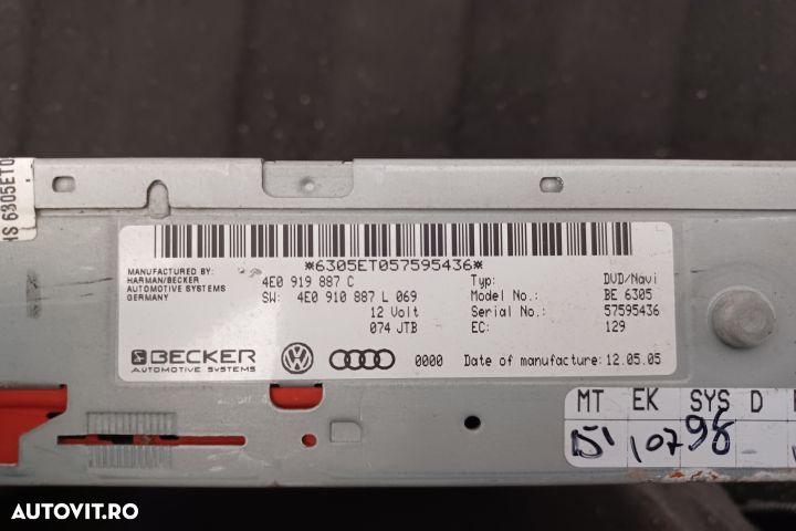 Magazie CD 4E0919887C 4E0910887M  NAVIGATIE	 4E0919887C 4E0910887M  N - 5