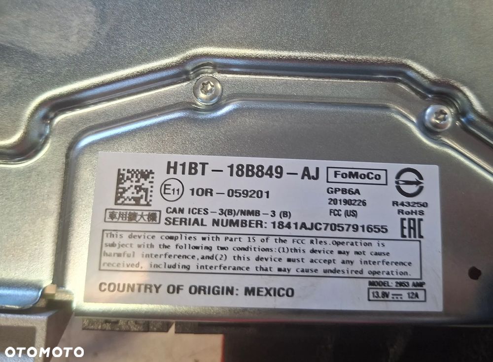 FORD FIESTA MK8 VIII 22r LIFT 5D WZMACNIACZ RADIA H1BT-18B849-AJ - 2