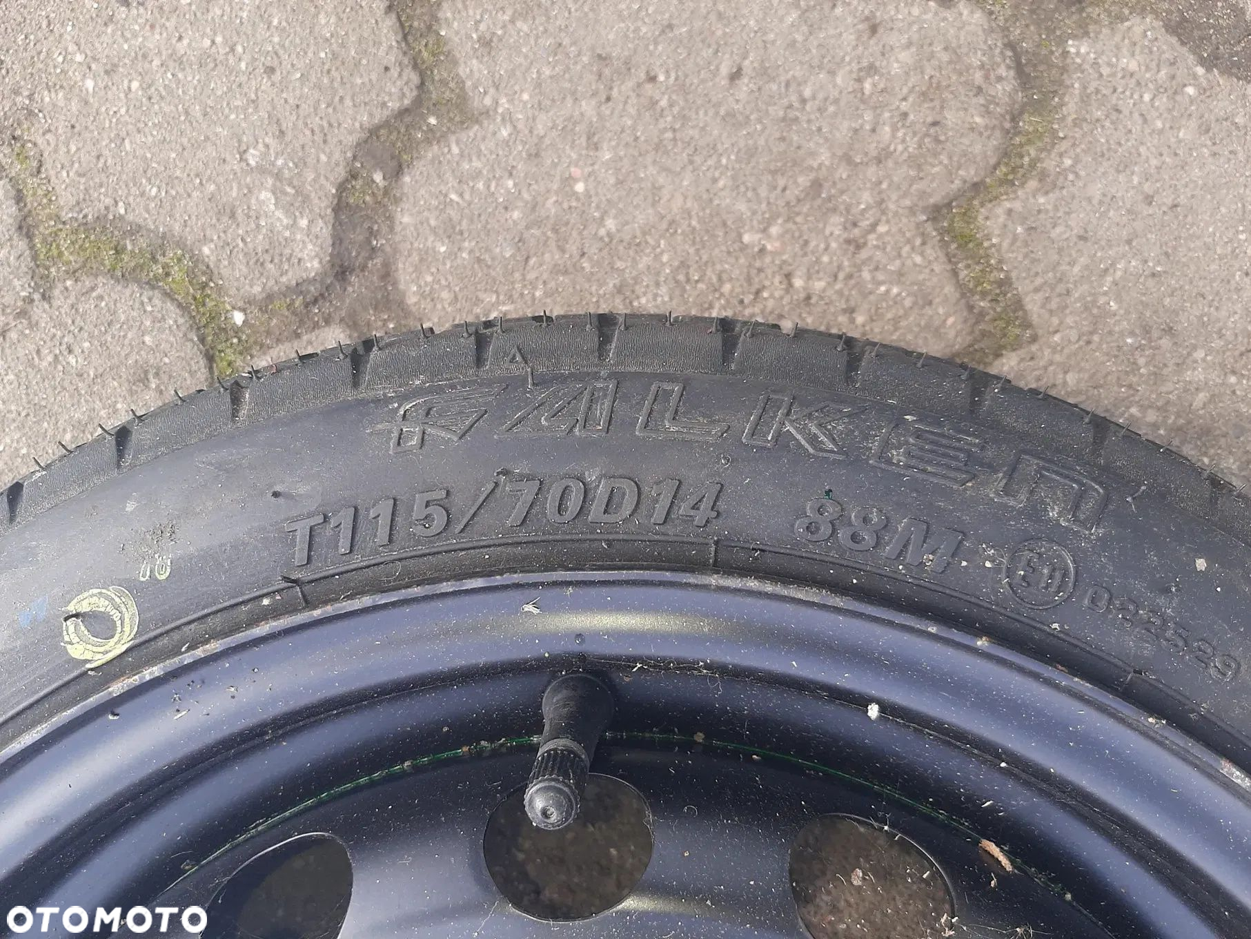 Micra K13 koło zapasowe dojazdowe 115-70-14 4x100 Nissan - 2
