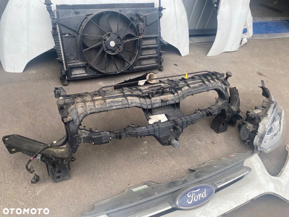 Ford Transit Custom Mk8 2016r MASKA BŁOTNIK przedni  lewy LAMPA przednia lewa REFLEKTOR grill atrapa ZDERZAK pas przedni chłodnice KOMPLETNY PRZÓD pokrywa silnika komplet chłodnic wentylator - 5