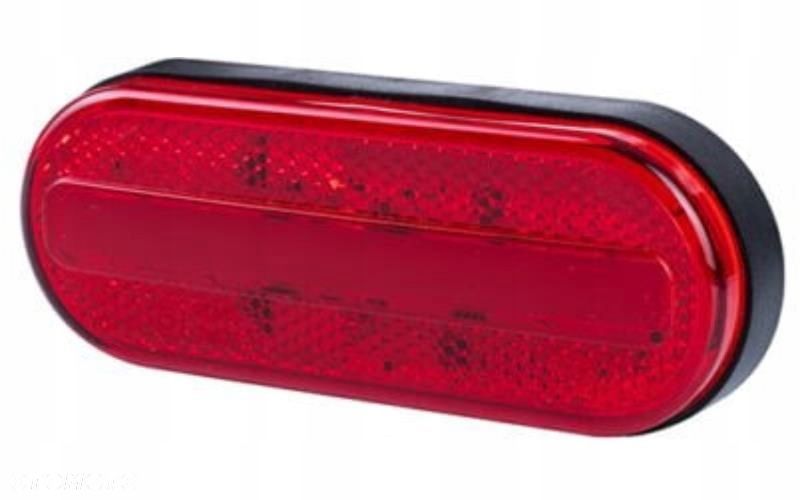 lampa obrysowa pozycyjna led z odblaskiem czerwona neon - 1