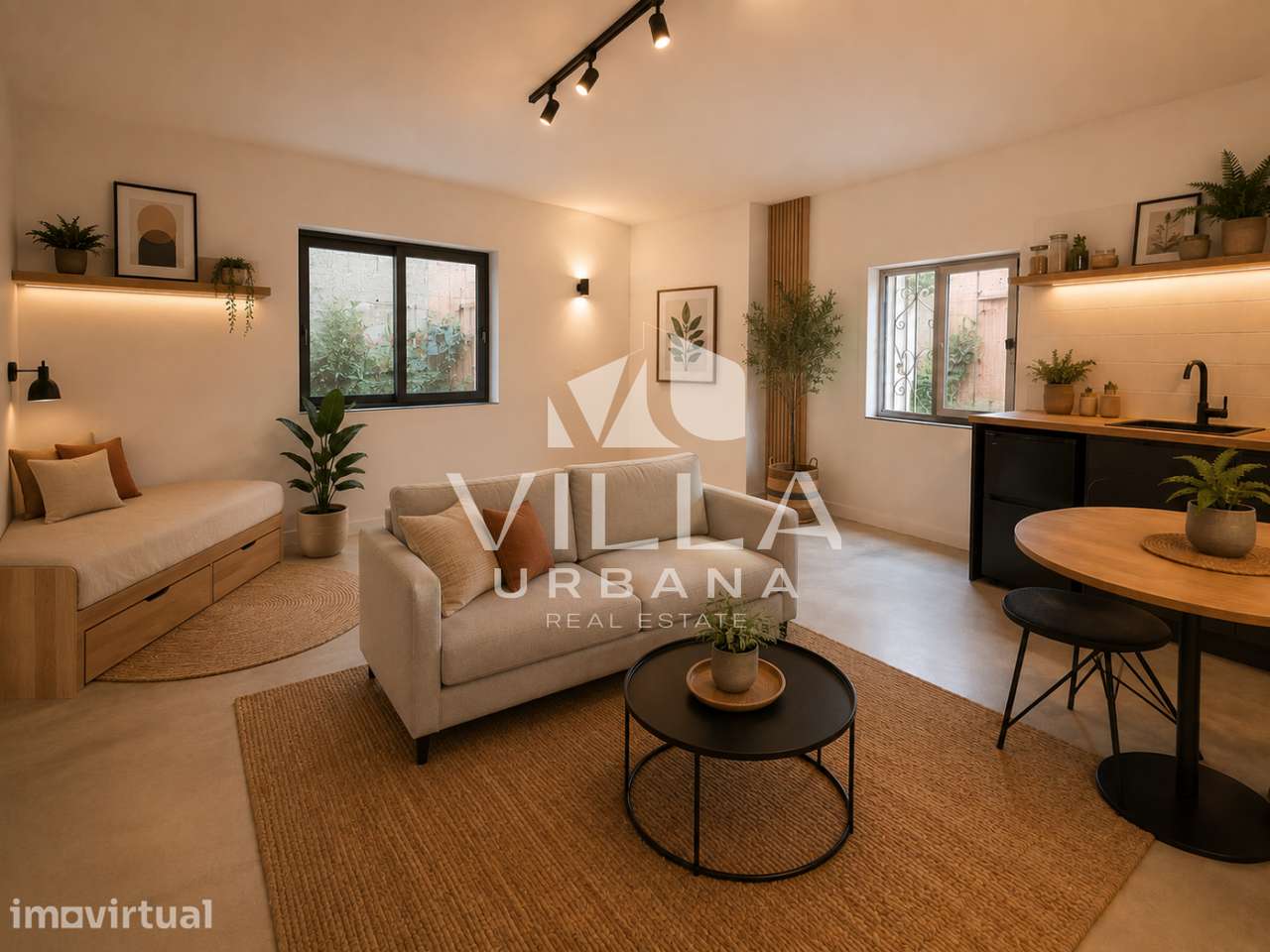 Apartamento T2 com espaço exterior de 80 m², garagem e anexo — Cor - Grande imagem: 2/13