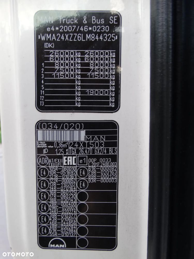 MAN TGX 26.470 6X2/4 BLS, serwisowany, - 16