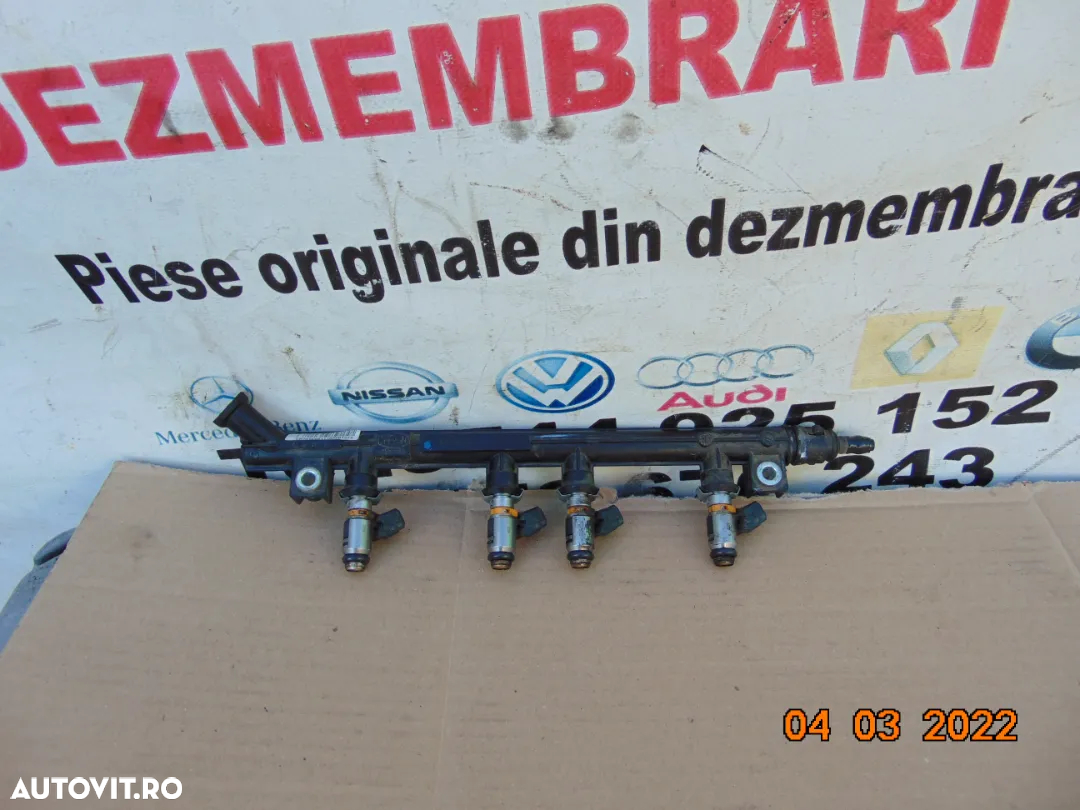 Rampa injectoare Fiat 500 1.2 benzina 2013-2021 Tipo panda 500l 500c 500x punte evo alfa romeo mito - 3