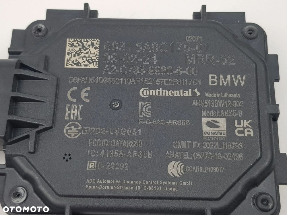NOWY ORYGINALNY Radar Sensor Distronic BMW X2 U10 X1 U11 5 G60 5A8C175 - 8