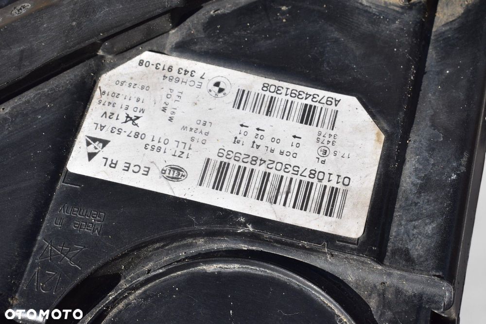 Lampa Lewy Przód BIXENON BMW F10 F11 KOMPLETNA UK 7343913 - 8