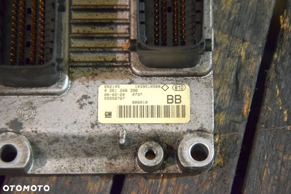 Opel Astra H 1.4 Sterownik silnika PIN komputer 0261208396 55558787 Zestaw startowy - 3