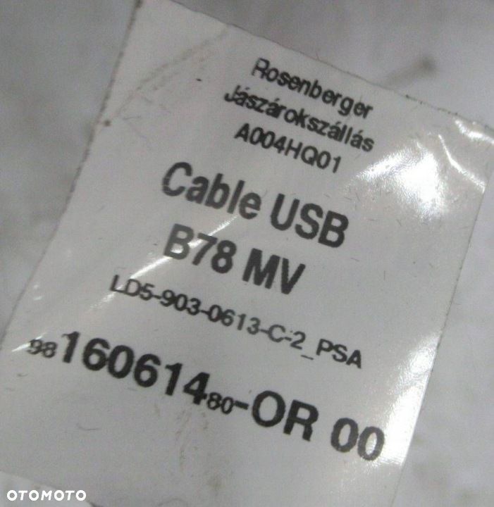 CITROEN C4 II GRAND PICASSO KABEL GNIAZDO USB 9816061480 - 2