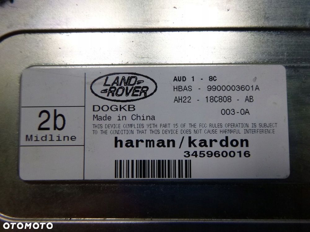 LAND ROVER DISCOVERY IV L319 MODUŁ WZMACNIACZ AUDIO HARMAN KARDON ORYGINAŁ - 7