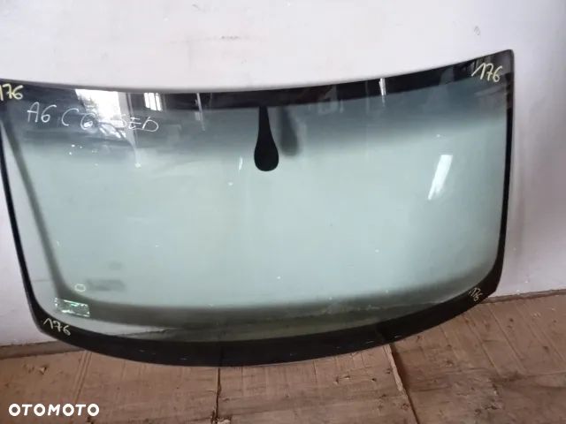 SZYBA CZOŁOWA PRZEDNIA Z SENSOREM DESZCZU AUDI A6 C6 4E0955559A NR176 - 1
