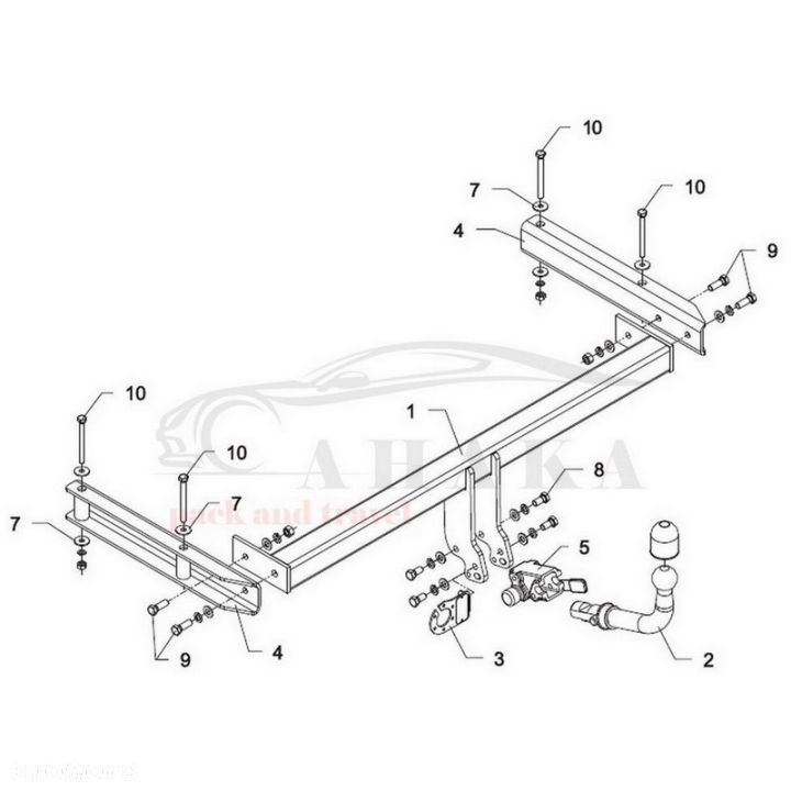Hak Holowniczy Automat Do Audi A6 C6 Sedan 2004-2011 - 3