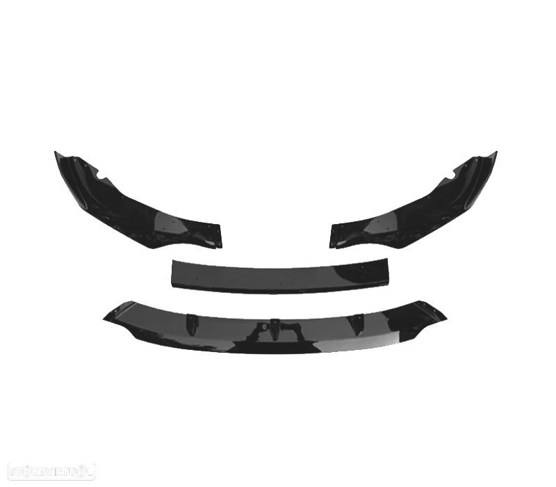 SPOILER LIP BMW X5 G05 21-23 LOOK BLACK KNIGHT PRETO BRILHANTE - 4