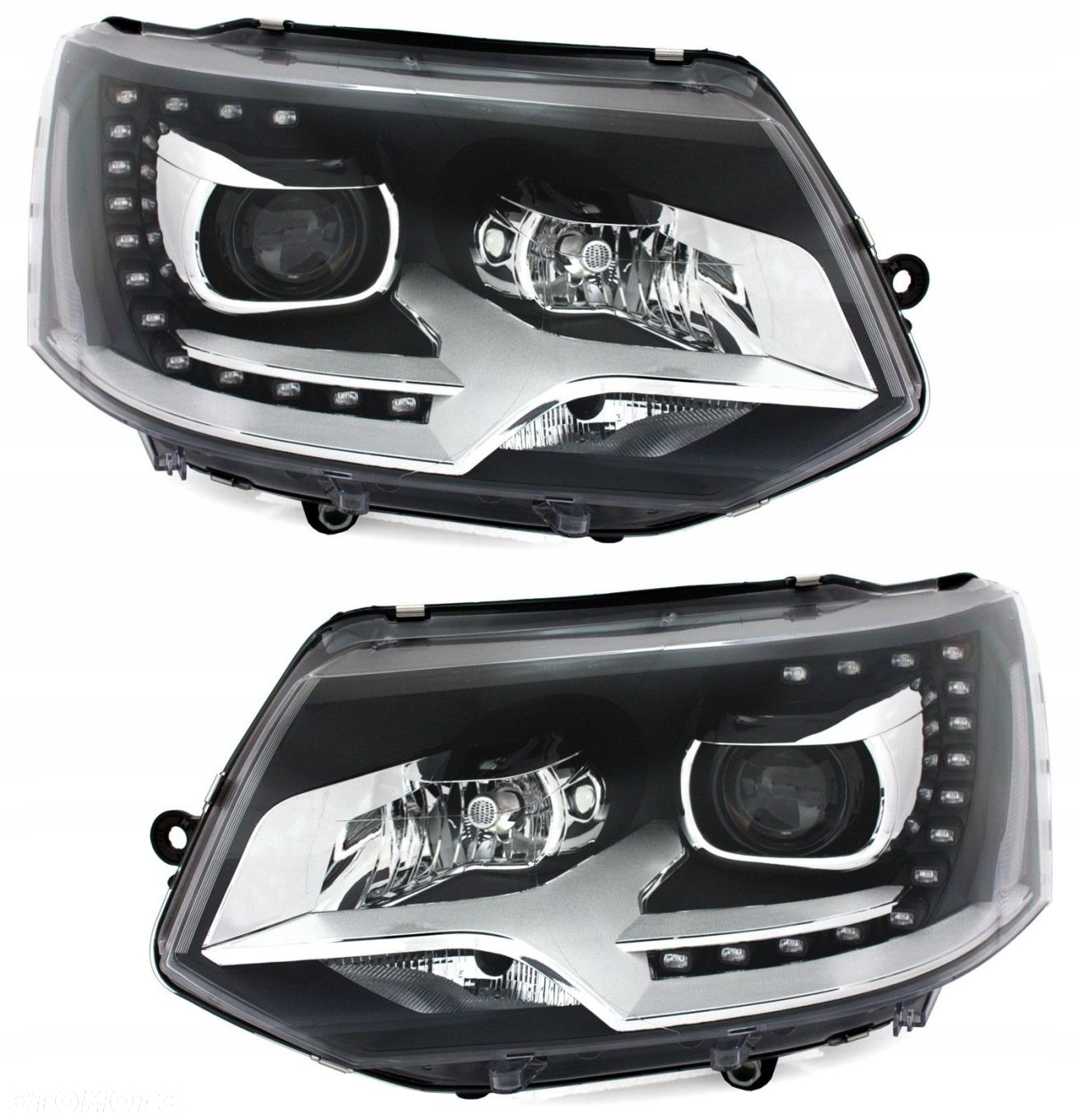 LAMPY Reflektory VW T5 2010-15 DRL XENON LOOK - 2