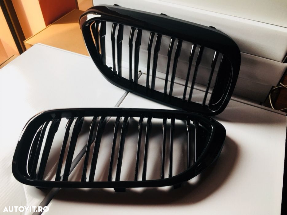 Grile Fata pentru Bmw seria 7 G11 G12 negru lucios duble  CALITATE PREMIUM ⭐️⭐️⭐️⭐️⭐️ - 2