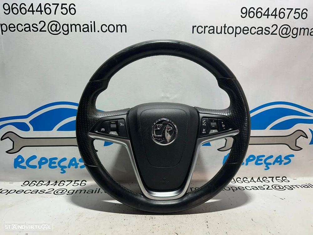Volante Pele Perfurada Multifunções Botões GM Opel Insignia A G09 6099290 - 1