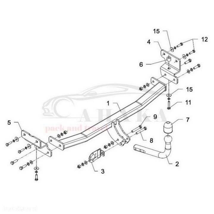 Hak Holowniczy Odkręcany Do Hyundai I30 Cw Kombi 2010-2012 - 3