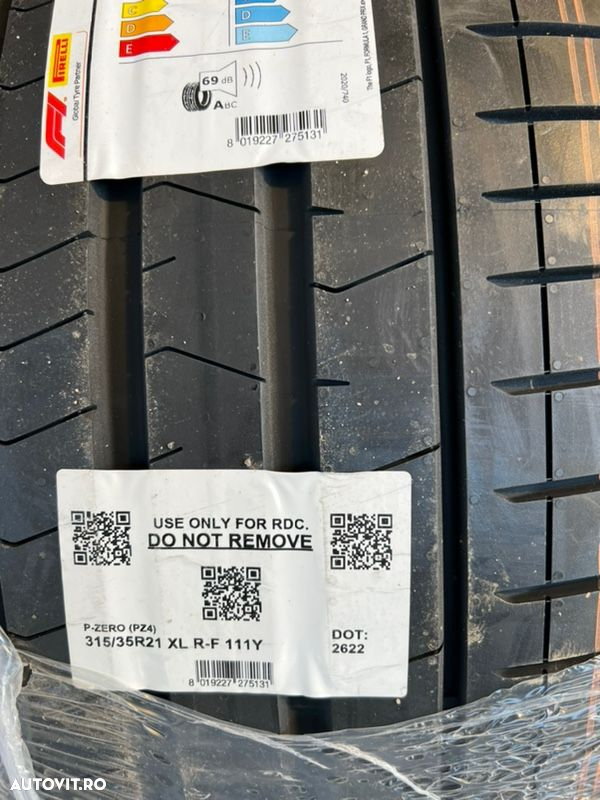 vând set anvelope 275/40/21-315/35/21 Pirelli de vară noi cu runflat - 5